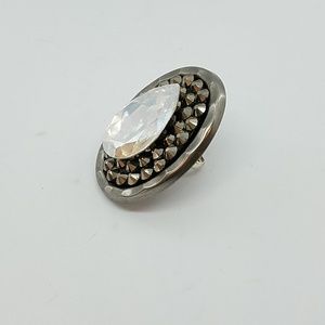 GASOLINE GLAMOUR Jewelry - Rhinestone drop cocktail ring sample GASOLINE GLAMOUR Jewelry - Rhinestone drop cocktail ring sample